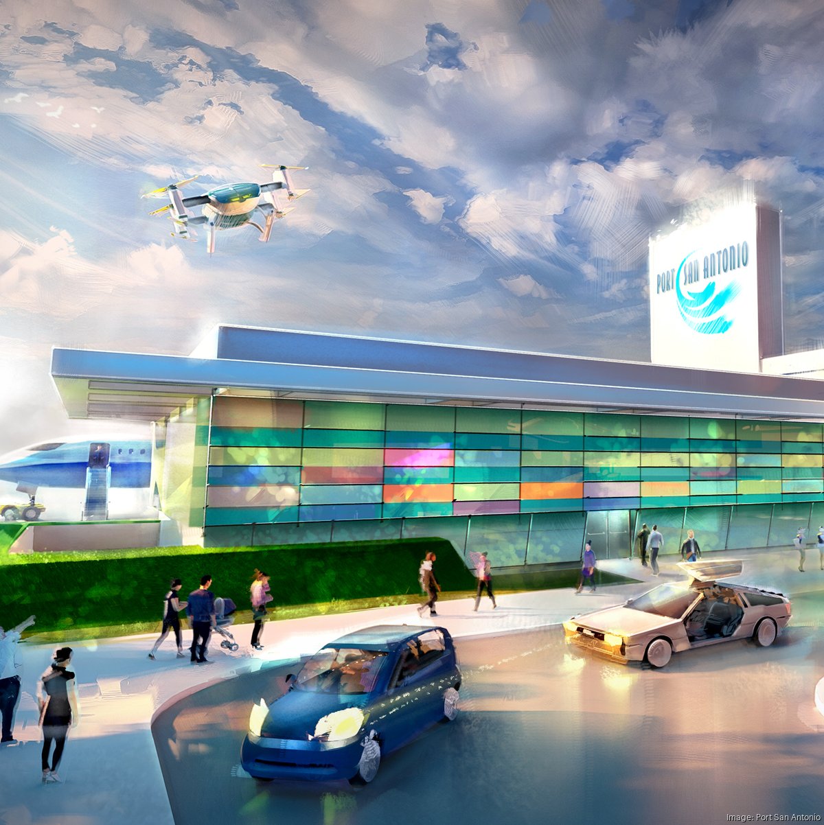 Port San Antonio's vertiport development