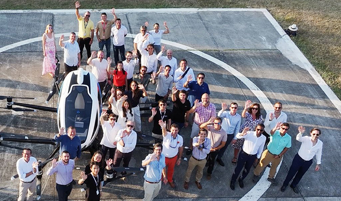 EHang’s EH216-S Pilotless eVTOL Successfully Completed Its Debut Flight in Latin America.