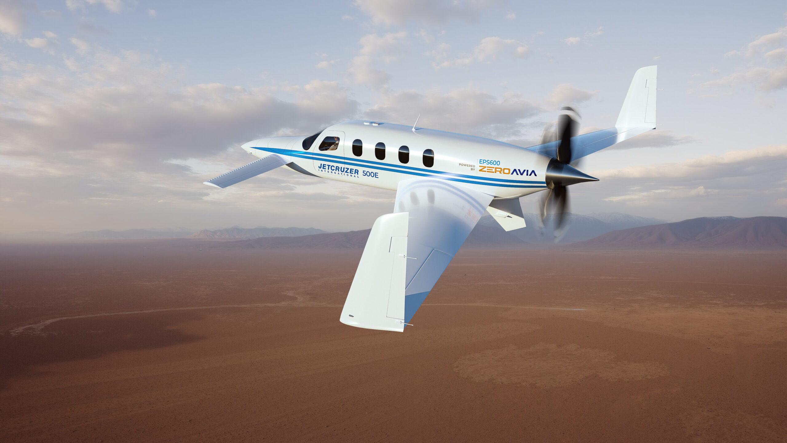 ZeroAvia’s Electric Propulsion System Powers Jetcruzer 500E