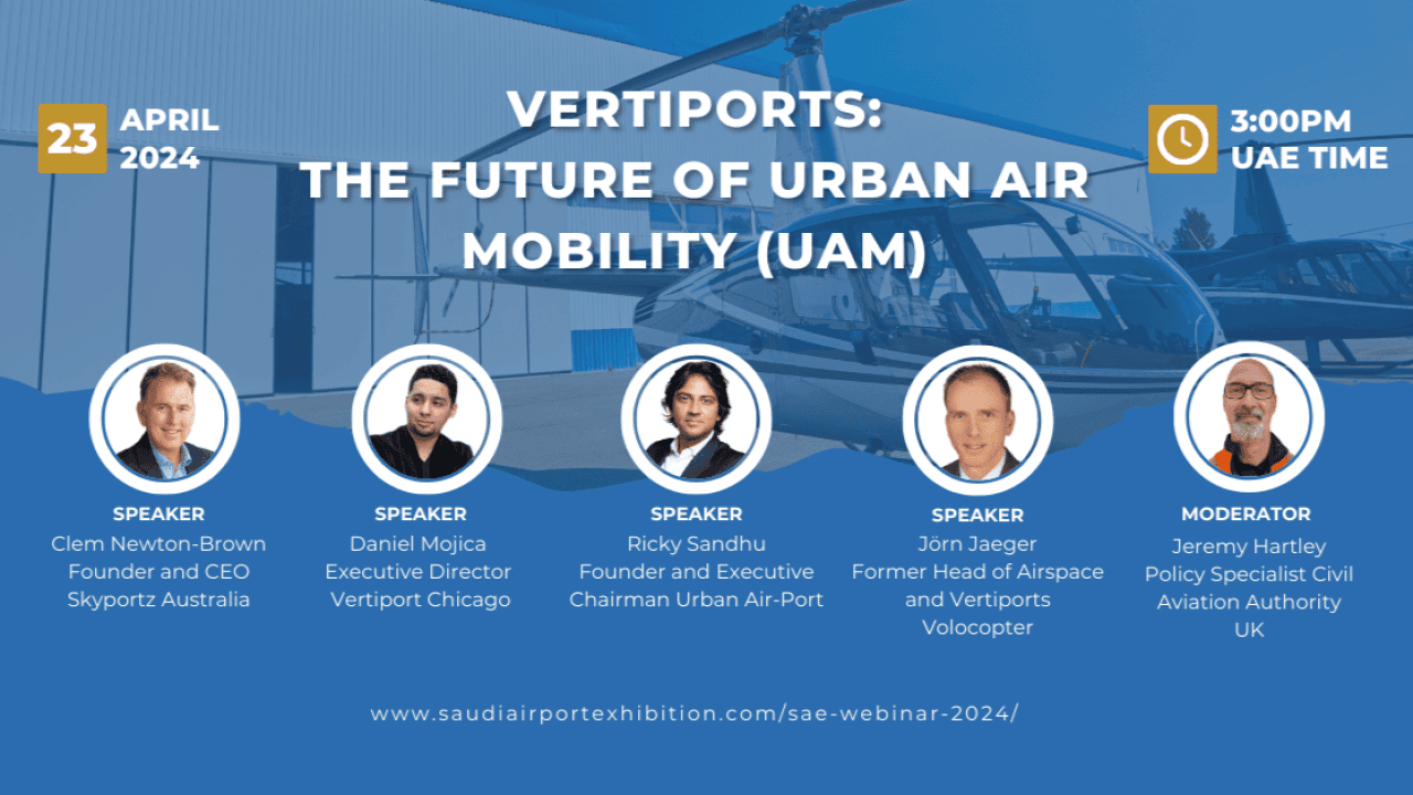 Webinar: Vertiports: The Future of Urban Air Mobility (UAM)