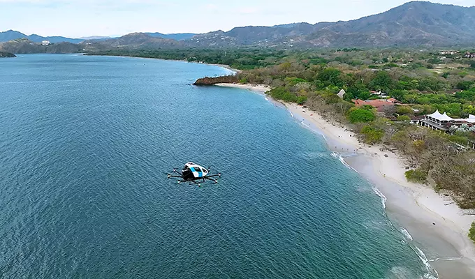 EHang’s EH216-S Pilotless eVTOL Successfully Completed Its Debut Flight in Latin America.