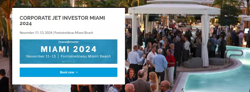 CORPORATE JET INVESTOR MIAMI 2024. November 11-13, 2024