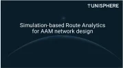 Simulation-based Route Analytics for AAM network design