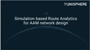 Simulation-based Route Analytics for AAM network design