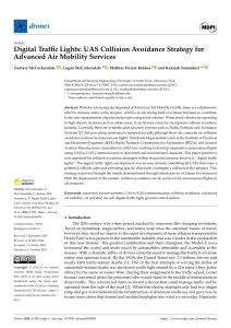 Digital Traffic Lights: UAS Collision Avoidance Strategy for Advanced Air Mobility Services
