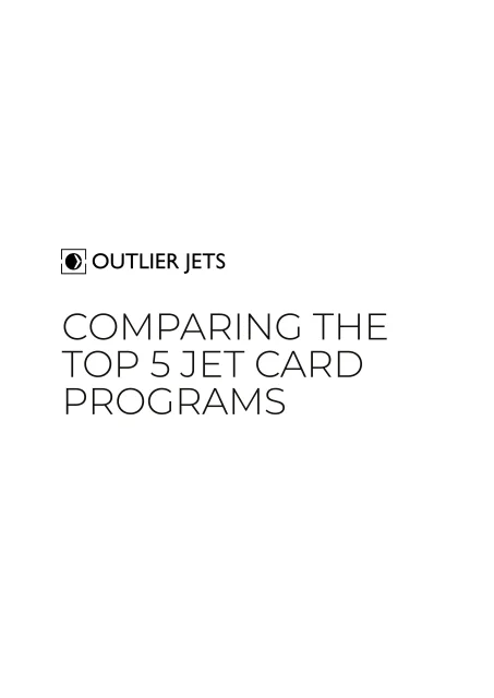 COMPARING THE TOP 5 JET CARD PROGRAMS